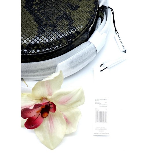 Marc Jacobs Snakeskin Embossed Leather Circle Crossbody Bag New GL0237621 - Picture 12 of 16